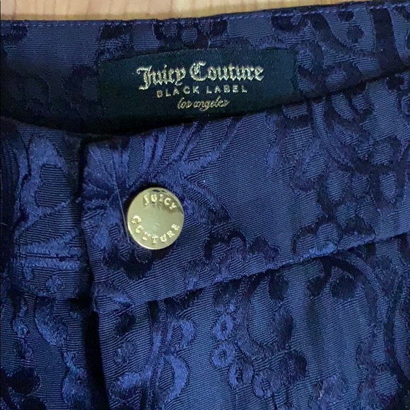 Satin navy cigarette pant - Picture 2 of 4